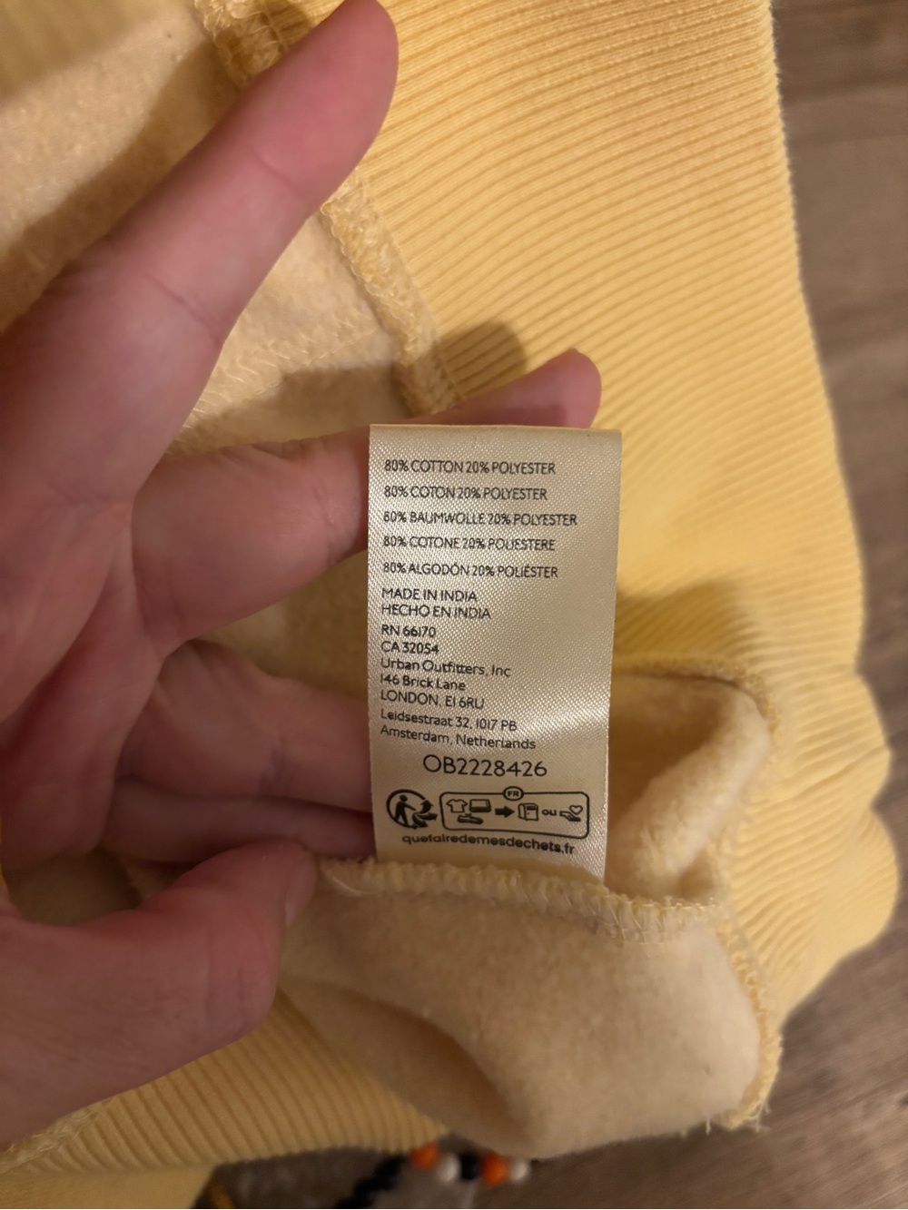 Free People We The Free It’s A Vibe Flowers Hoodie- Sunlight Combo- Size Med-NWT - Picture 6 of 6